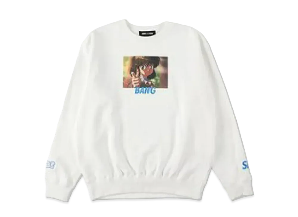 WIND AND SEA x 幽☆遊☆白書 Crewneck (Keiko-Bang) "White"