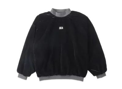 WIND AND SEA -Velour Crew Neck- "Black"