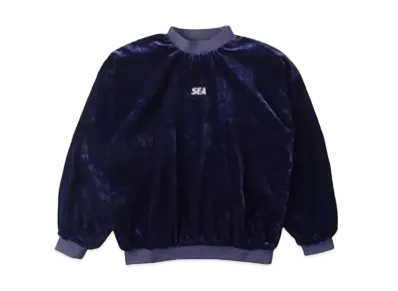 WIND AND SEA -Velour Crew Neck- "Navy"