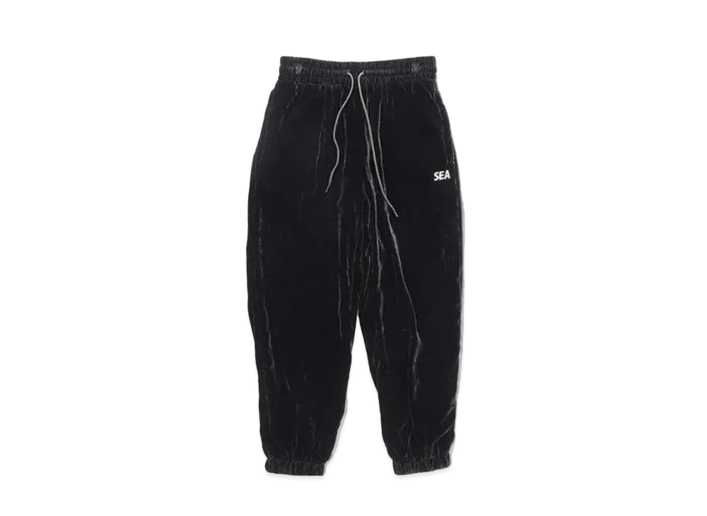 WIND AND SEA -Velour Track Pants- "Black"