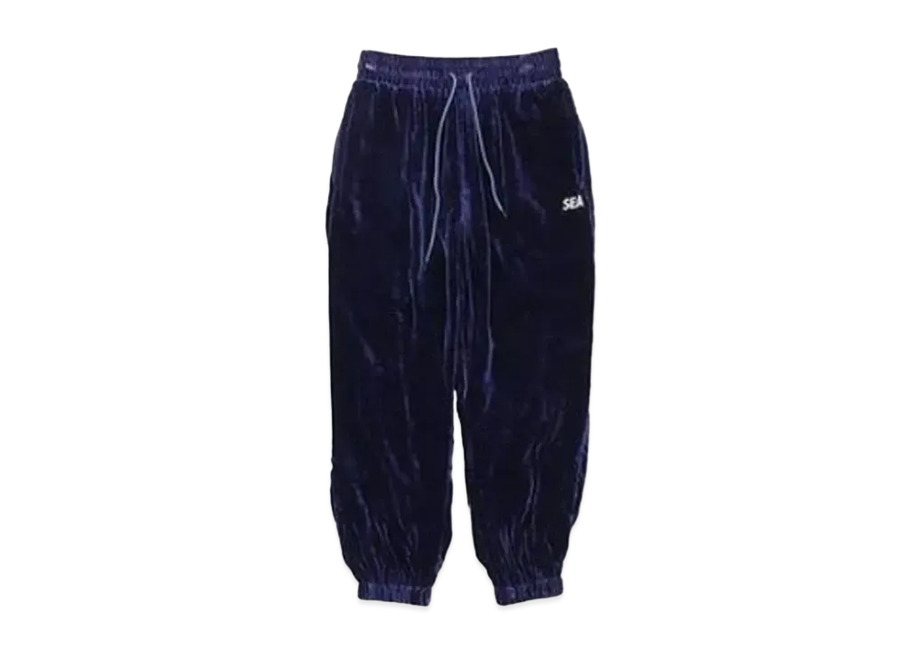 WIND AND SEA -Velour Track Pants- "Navy"
