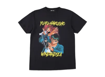 WIND AND SEA x 幽☆遊☆白書 S/S Tee (y-h-k) "Black"
