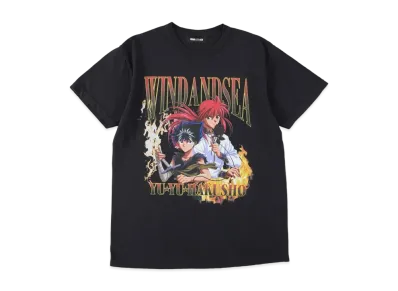 WIND AND SEA x 幽☆遊☆白書 S/S Tee (Hiei-Kurama) "Black"