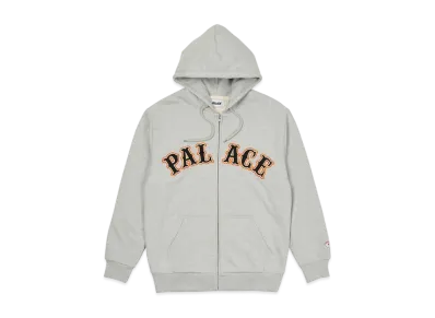 PALACE ARCH ZIP HOOD "Grey Marl"