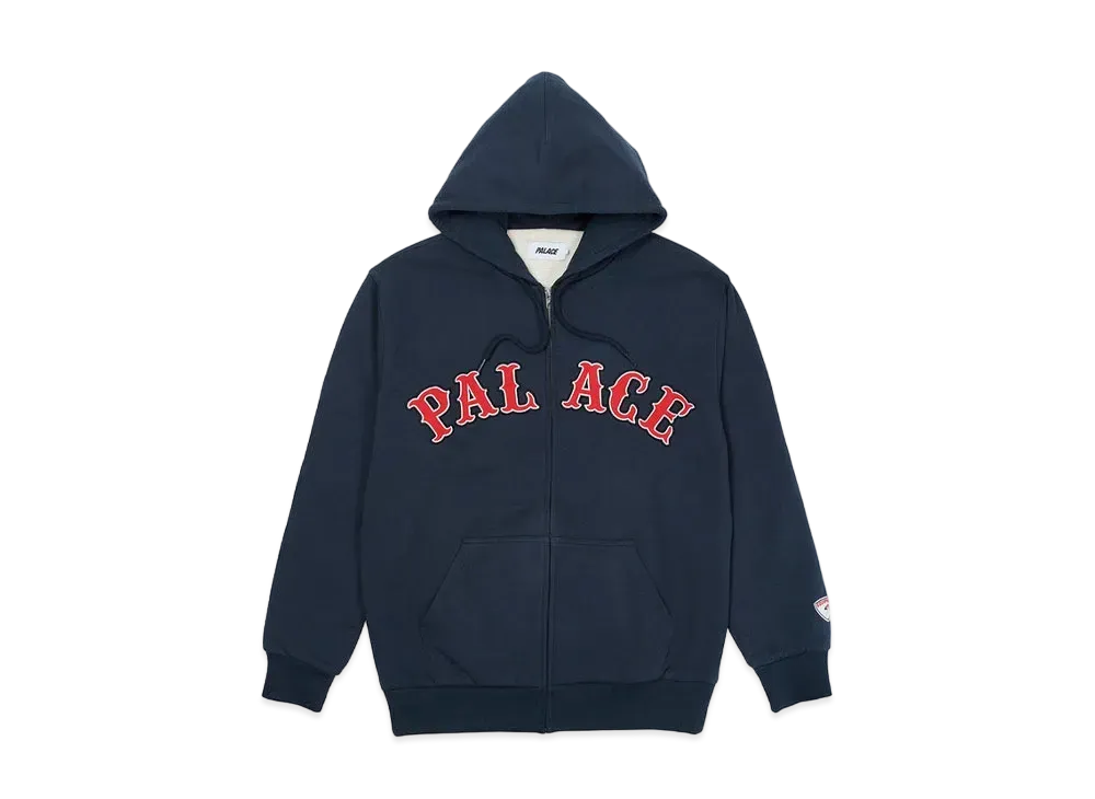 PALACE ARCH ZIP HOOD "Navy"