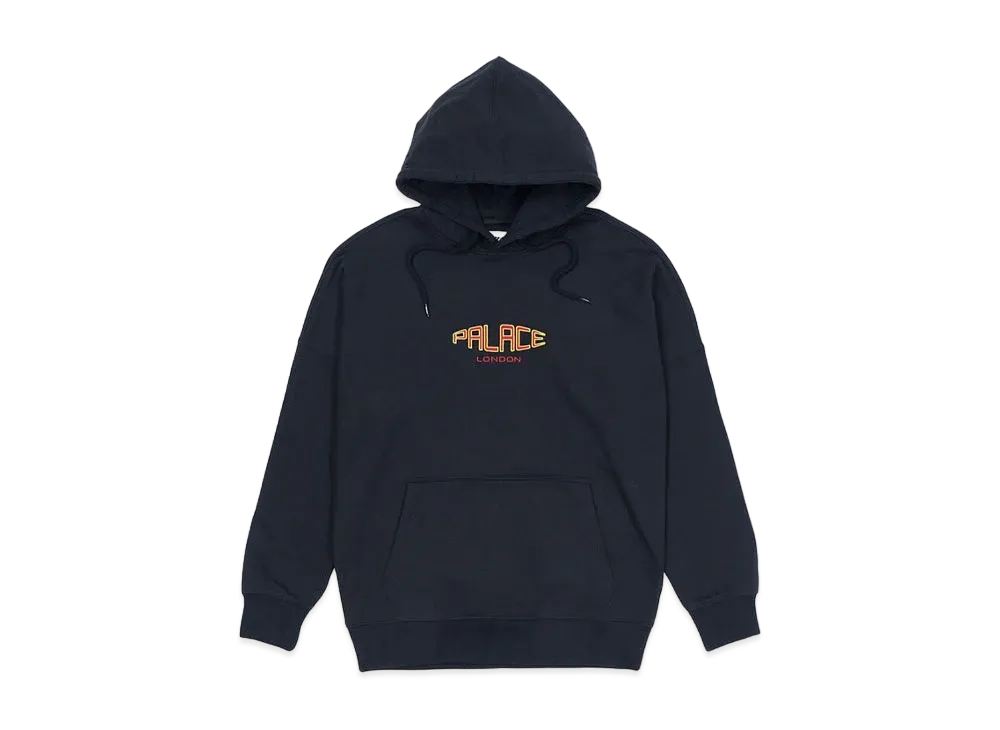 PALACE SPACED LOGO DROP SHOULDER HOOD "Navy"