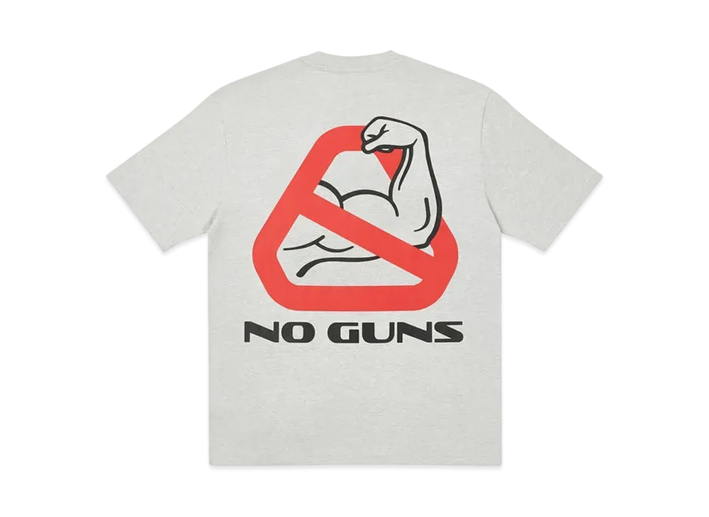 PALACE NEIN GUNS T-SHIRT "Grey Marl"