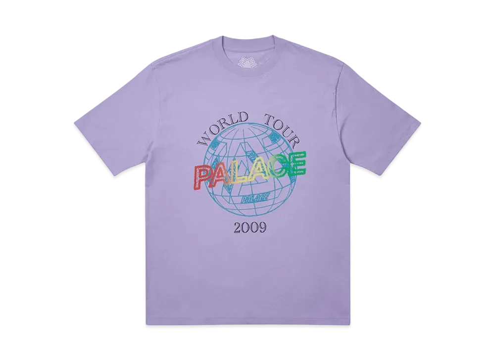 PALACE WORLD TOUR T-SHIRT "Violet"