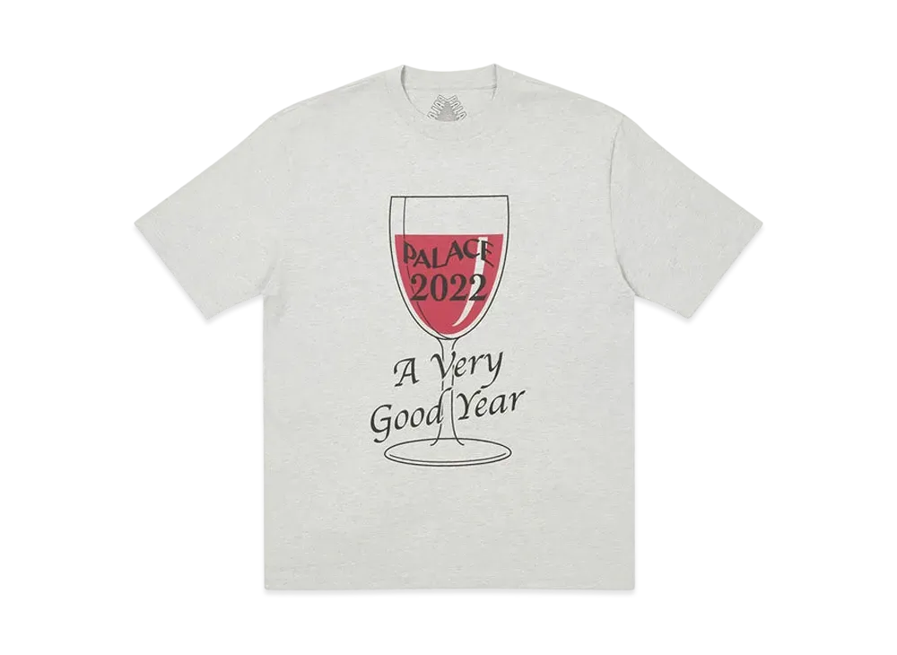 PALACE GOOD YEAR T-SHIRT "Grey Marl"