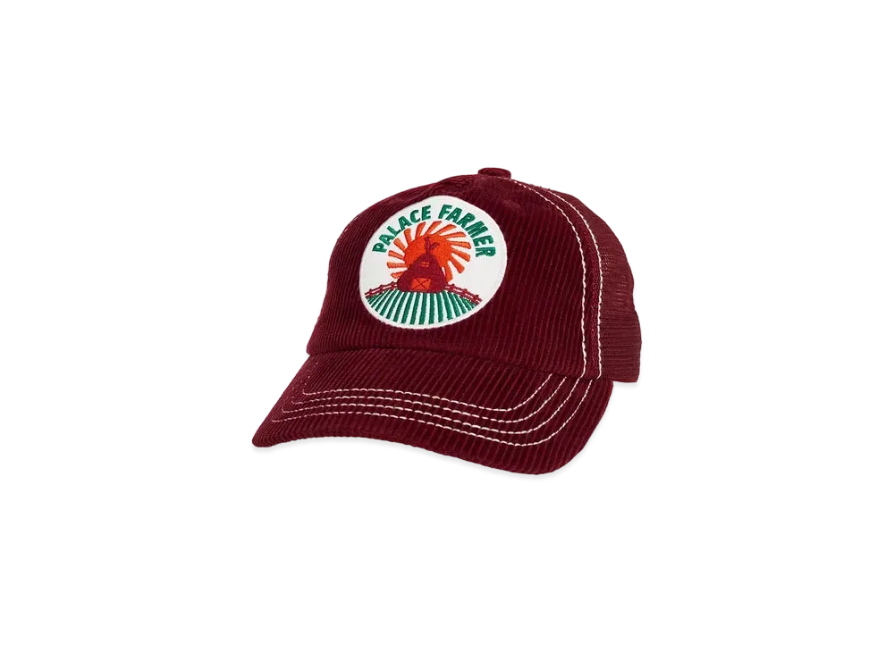 PALACE FARMER TRUCKER HAT "Burgundy"