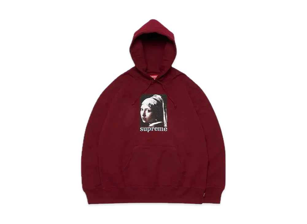 Supreme Pearl Hooded Sweatshirt "Cardinal"