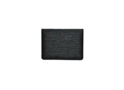 Louis Vuitton Porte 2 Carte Vertical Epi "Noir"