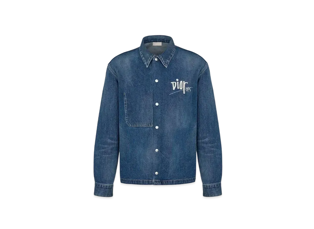 Dior x Shawn Stussy Cotton Denim Overshirt