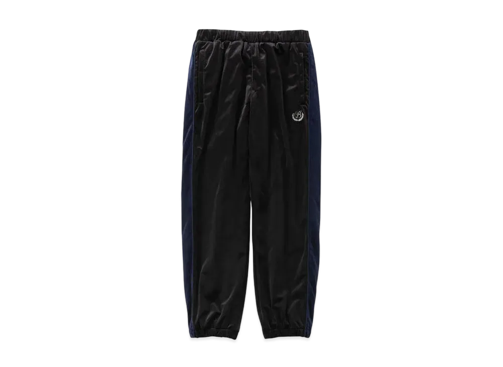 BlackEyePatch B EMBLEM VELOUR PANTS "Black"