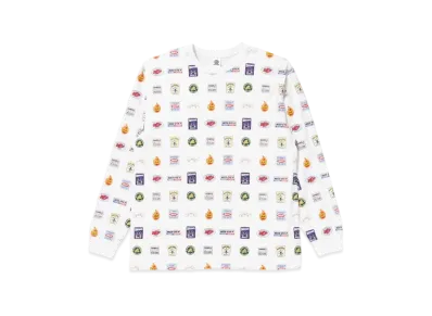 BlackEyePatch LOGOS L/S TEE "White"