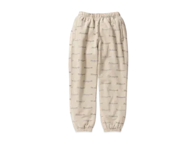BlackEyePatch WHIP EMBLEM SWEAT PANTS "Beige"