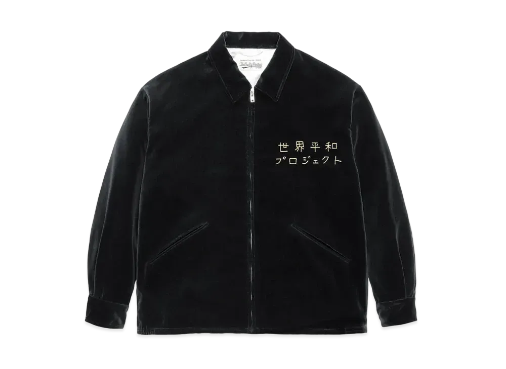 WACKO MARIA VELOUR VIETNAM JACKET "Black"