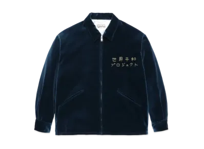 WACKO MARIA VELOUR VIETNAM JACKET "Navy"