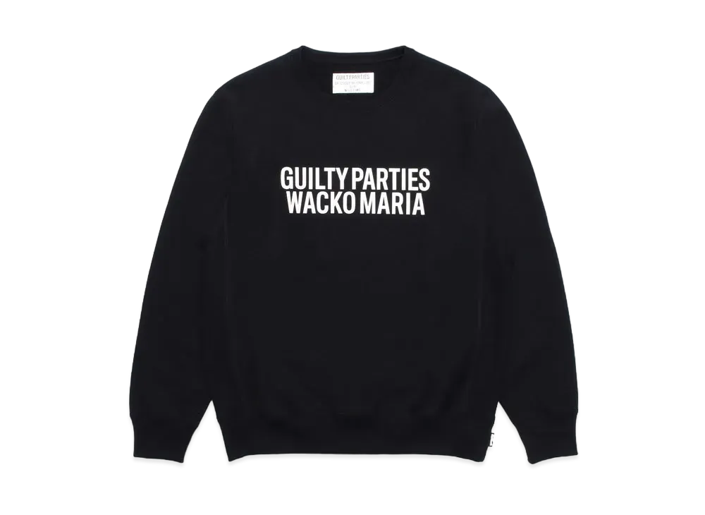 WACKO MARIA HEAVY WEIGHT SWEAT SHIRT "Black"
