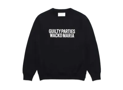 WACKO MARIA HEAVY WEIGHT SWEAT SHIRT "Black"