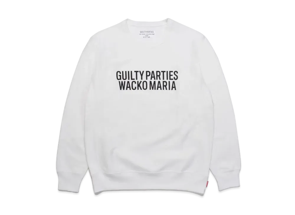 WACKO MARIA HEAVY WEIGHT SWEAT SHIRT "White"