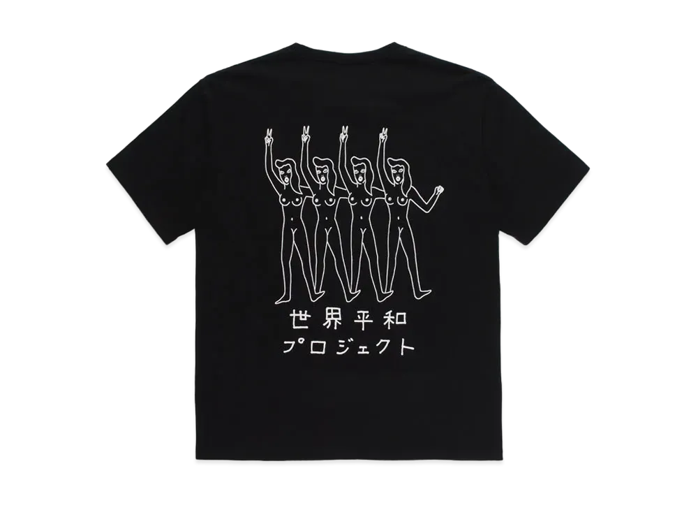 WACKO MARIA WASHED HEAVYWEIGHT T-SHIRT "Black"