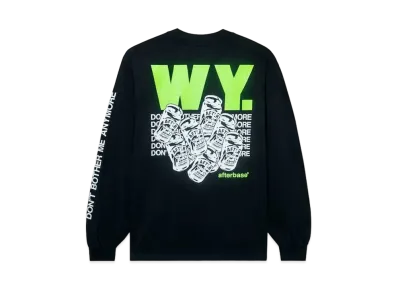 Wasted Youth Afterbase WY AFTERBASE L/S TEE "Black Green" / VERDY