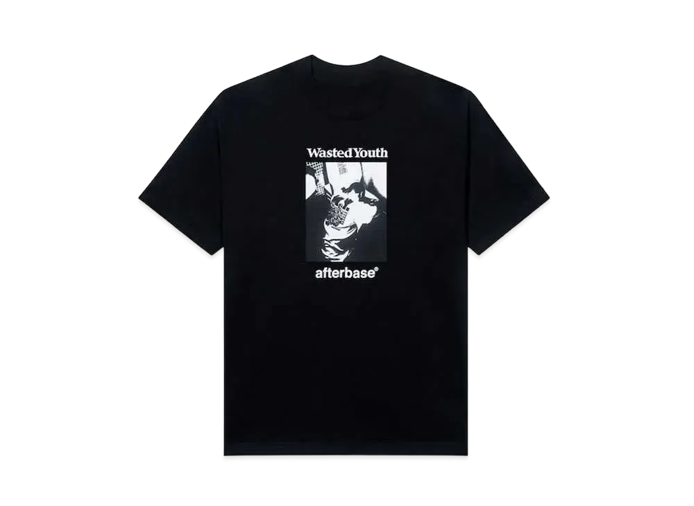 Wasted Youth Afterbase DRUNK TEE "Black" / VERDY