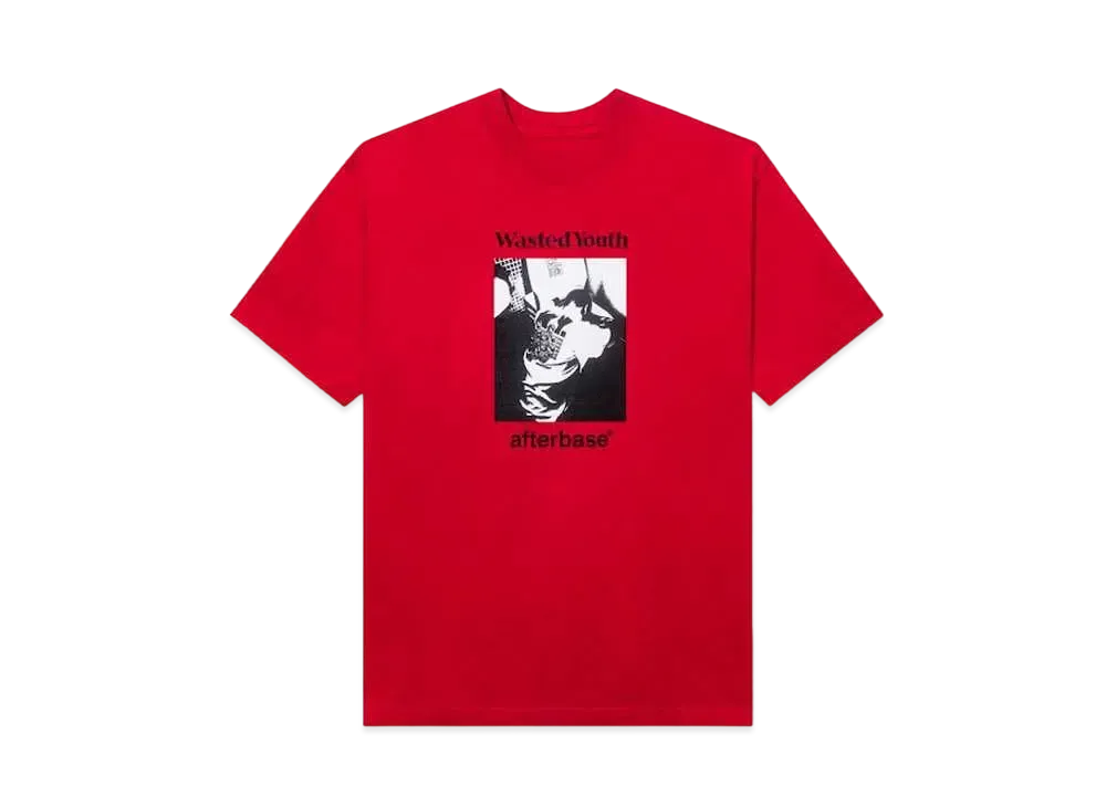 Wasted Youth Afterbase DRUNK TEE "Red" / VERDY