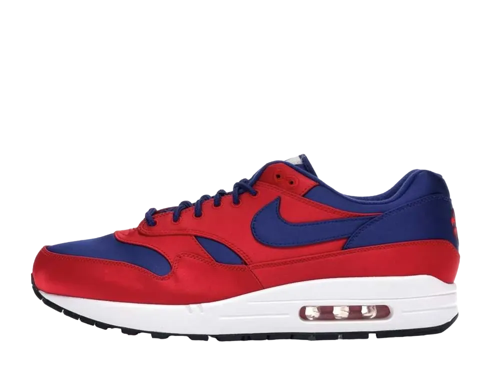 ナイキ エアマックス1 "サテンユニバーシティレッド/ディープロイヤルブルー"
