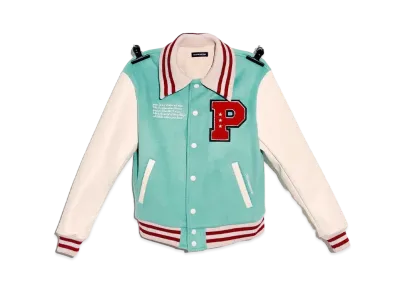 PEACEMINUSONE PMO VERSITY JACKET #1 "Mint" / G-DRAGON