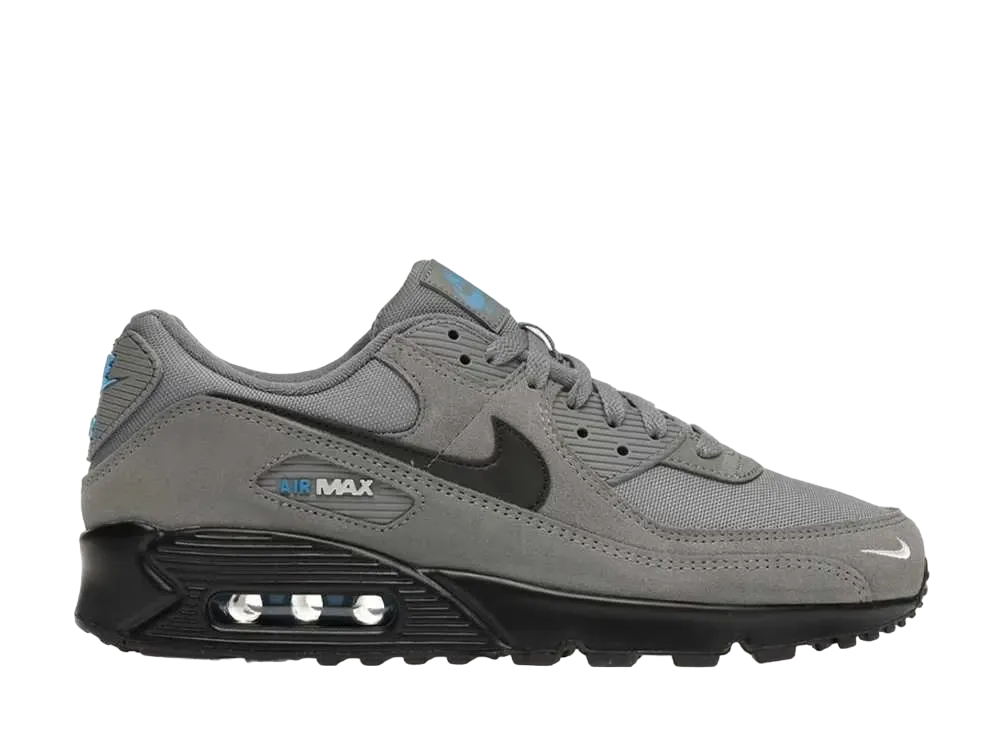 ナイキ エアマックス90 "スモークグレー/ライトフォトブルー/メタリックシルバー/ブラック"