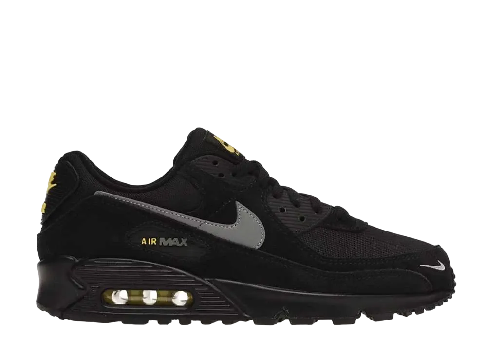Nike Air Max 90 "Black/Yellow Strike/Metallic Cool Grey"