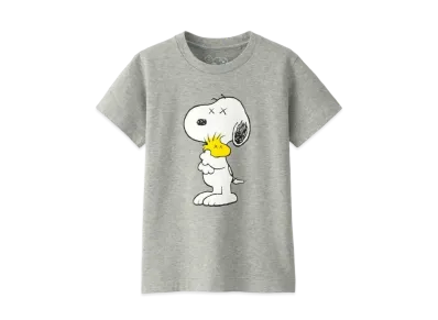 Uniqlo x KAWS x Peanuts Snoopy & Woodstock Tee "Grey"
