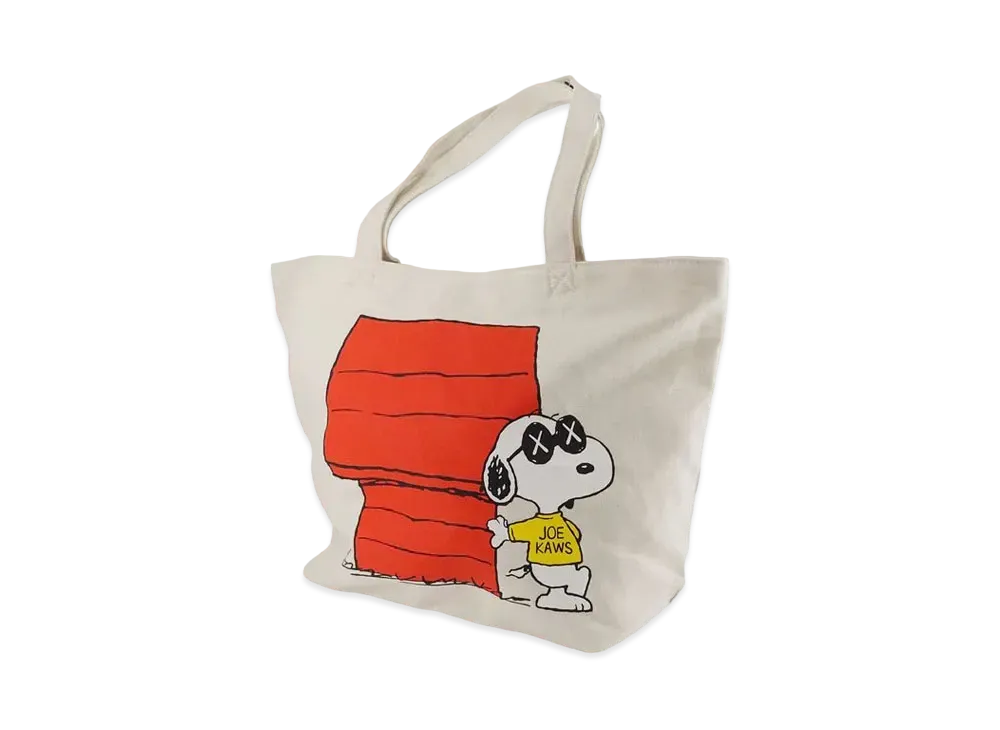 Uniqlo x KAWS x Peanuts Snoopy Dog House Tote Bag "White"