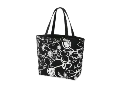 Uniqlo x KAWS x Peanuts Snoopy Pattern Tote Bag "Black"