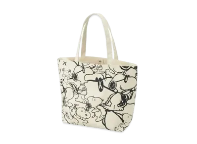 Uniqlo x KAWS x Peanuts Snoopy Pattern Tote Bag "White"