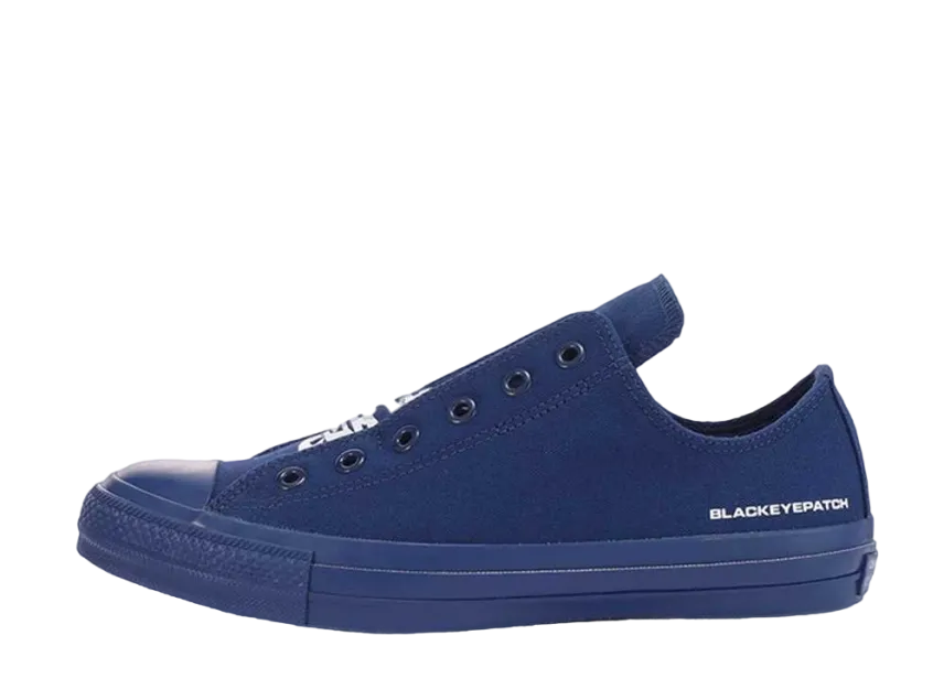 ブラックアイパッチ × コンバース オールスター 100 スリップ OX "ネイビー"