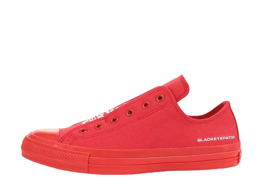 ブラックアイパッチ × コンバース オールスター 100 スリップ OX "レッド"