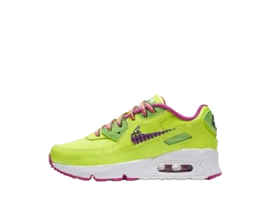 Nike PS Air Max 90 Leather "Volt/Fire Pink"