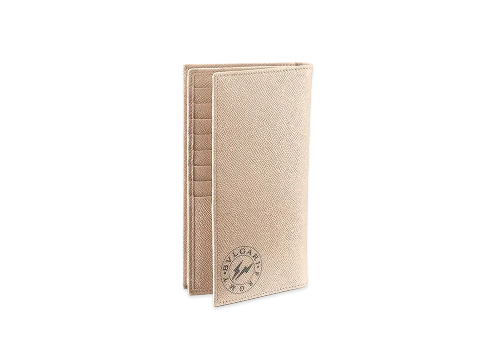FRAGMENT x BVLGARI Trifold Wallet "Beige"