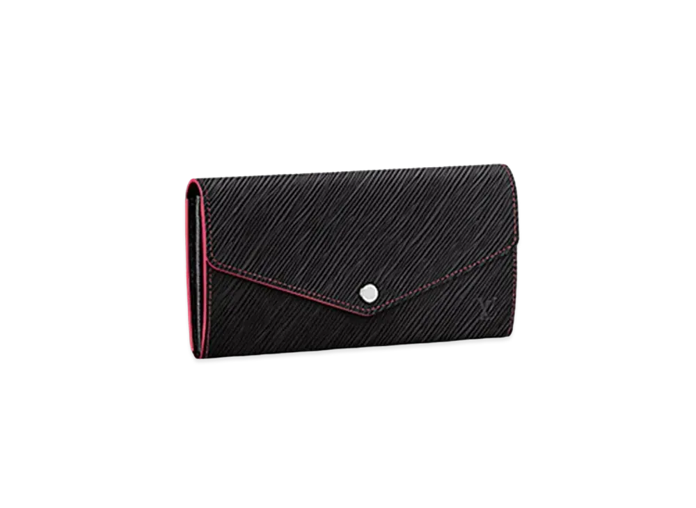 Louis Vuitton Sarah Wallet Epi "Noir/Hot Pink"