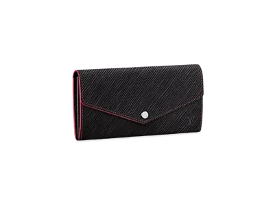 Louis Vuitton Sarah Wallet Epi "Noir/Hot Pink"