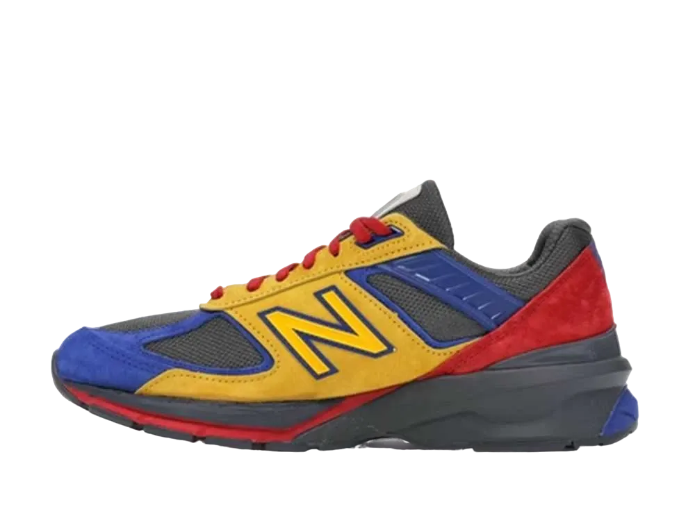 シューシティ × イート × ニューバランス 990V5 "イエロー/ブルー レッド"