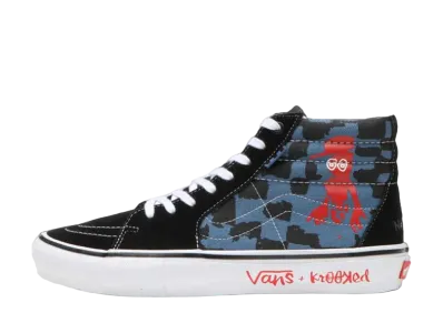 Krooked Skateboards × Vans SK8-HI "Blue"