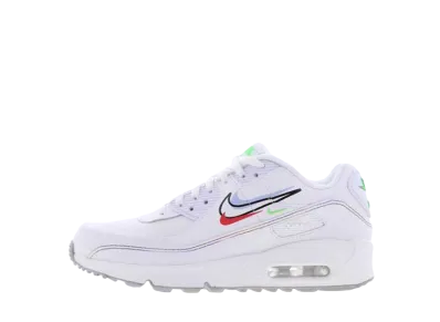 Nike GS Air Max 90 Multi Swoosh "White"