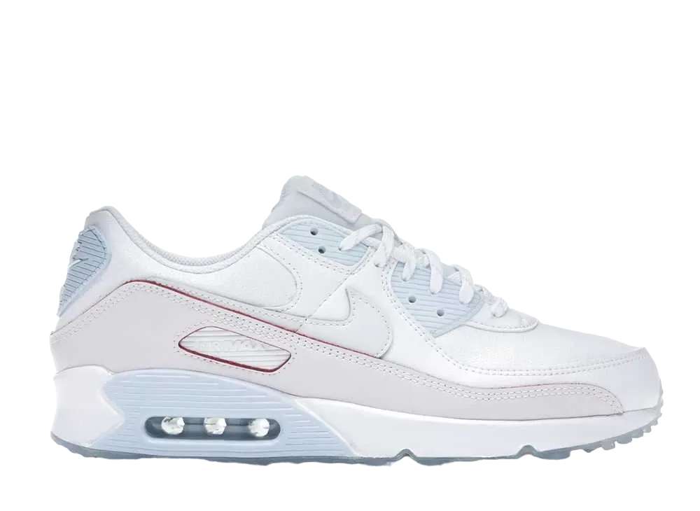 ナイキ エアマックス90 ワン オブ ワン "ホワイト/ハイドロゲンブルー/ブライトクリムゾン"