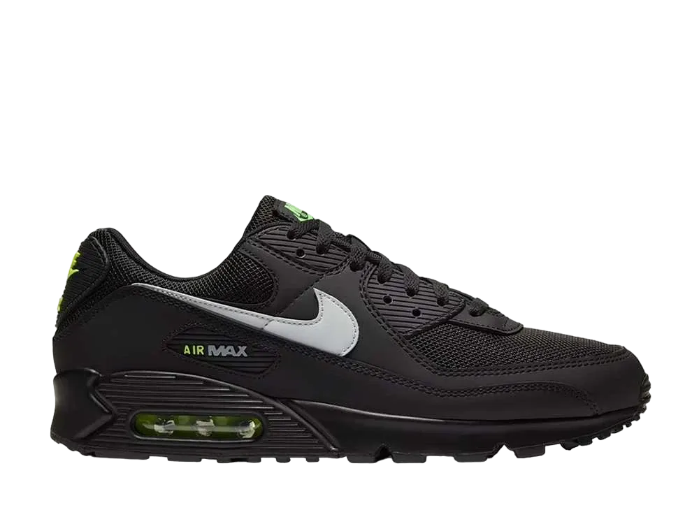 ナイキ エアマックス90 "ブラック/ボルト/ライトスモークグレー"