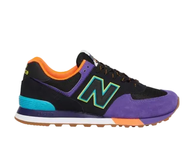 New Balance 574 "Black Purple Orange Blue"