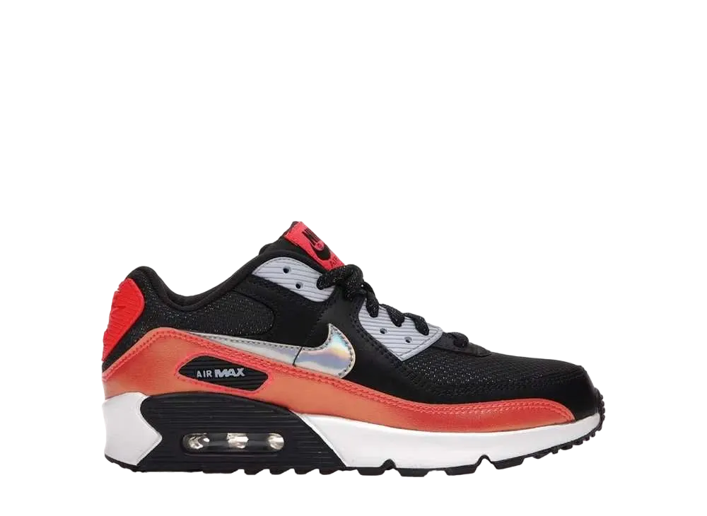 Nike GS Air Max 90 FP "Off Noir/Laser Crimson"